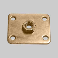 PIASTRA CON DADO SALDATO   M10 - 50x60x3 mm