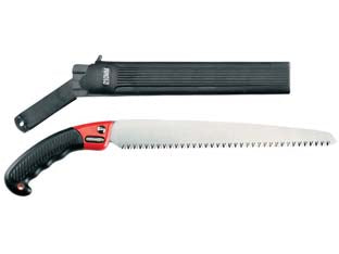 SEGACCIO PER POTARE TURBO C/MANICO IN PLASTICA LAMA DRITTA CON FODERO  lunghezza lama mm.300  34048    AUSONIA