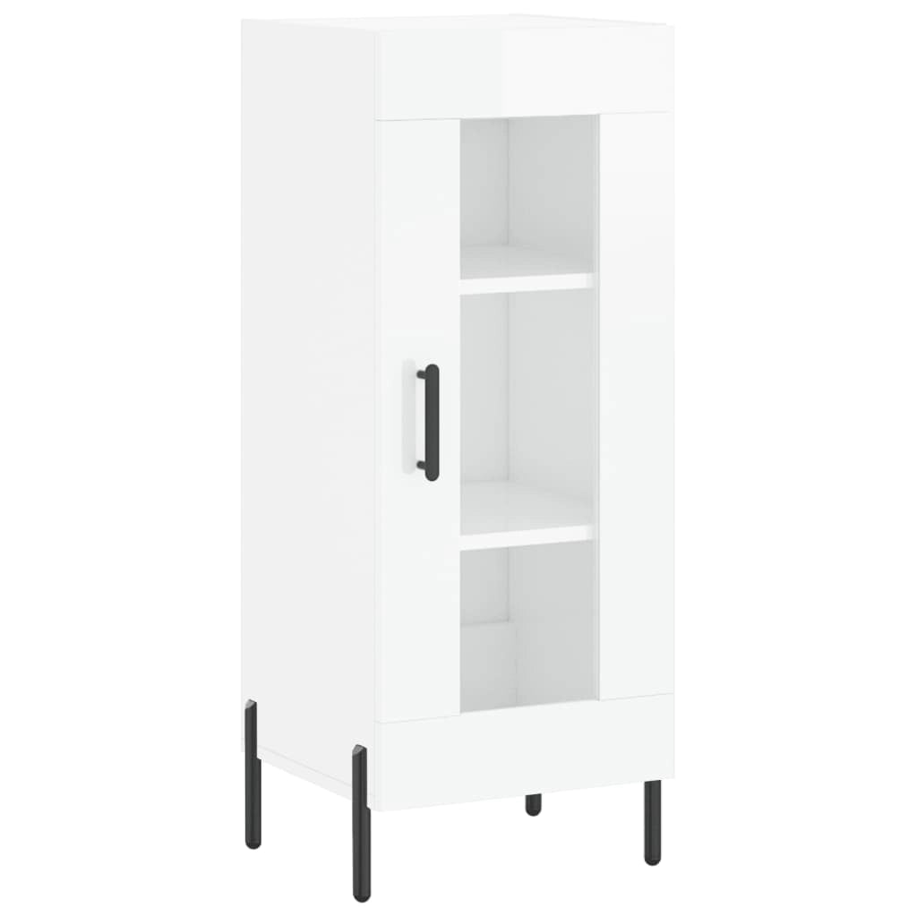 Credenza Bianco Lucido 34,5x34x90 cm in Legno Multistratocod mxl 127967