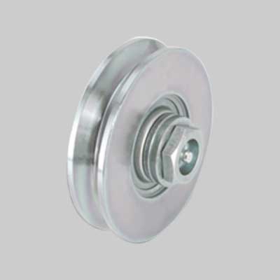 RUOTA CON BULLONE PER CANCELLI C/INGRASSATORE 100 mm