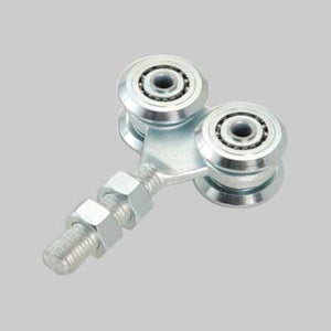 CARRELLO PER PORTONI SCORREVOLI A 4 CUSCINETTI Ø 54 mm - M20