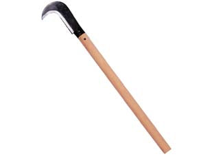 RONCOLA TIPO SARDEGNA MANICO LEGNO  manico legno cm.90  roncola cm.20