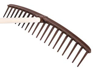 RASTRELLO IN POLIPROPILENE 20 DENTI PER ERBA E FIENO SPALLA CURVA- - cm.69 gr.260 - 5 pezzi