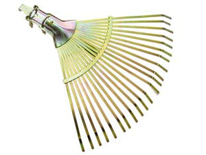 SCOPA PER FOGLIE IN METALLO REGOLABILE- - 22 denti, tipo normale zincata - 6 pezzi IL CAMPO