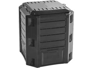 COMPOSTIERA DA GIARDINO COMPOGREEN PER RIFIUTI ORGANICI LT.380  lt.380  cm.72x72x83h.  peso Kg.6,6    IL CAMPO