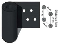 FOGLIA POLIETILENE NERA PACCIAMATURA 2 FORI PASSO CM.30 H.CM.120- - rotolo mt.50 - 1 rotolo