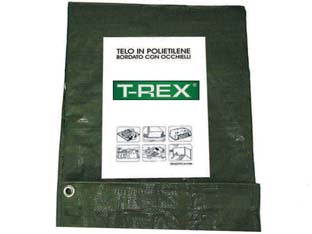 TELO OCCHIELLATO BORDATO CON ANGOLI RINFORZATI 100 GR. NORMALE  mt.3x4  gr.100 al mq.  colore verde/blu    TREX