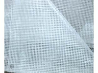 TELO TENDA PE RETINATO TRASPARENTE CON OCCHIOLI  cm.800x600    TREX