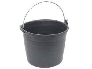 SECCHIO AGRICOLO TONDO PER RACCOLTA- - capacitÃE lt.16, ÃE¸ cm.34x24h. - 5 pezzi STEFANPLAST