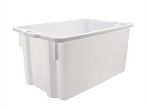 CASSA IN POLIPROPILENE SOVRAPPONIBILE INSERIBILE  lt.65 cm.63x44x34h.    ICS