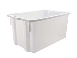 CASSA IN POLIPROPILENE SOVRAPPONIBILE INSERIBILE  lt.65 cm.63x44x34h.    ICS