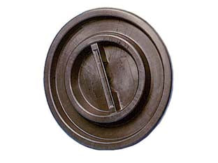 COPERCHI PER BIDONI CON MANIGLIA CENTRALE NERI  lt.75    ICS