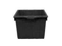 MASTELLONI QUADRATI NERI  lt.60 cm.48x48x37h.    ICS