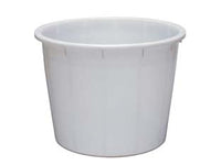 MASTELLONI TONDI SENZA MANICI BIANCHI  lt.350 ø cm.96x73h.    ICS