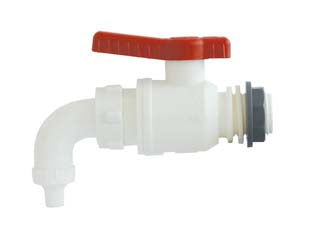 VALVOLA A SFERA ENOLOGICA CON BECCUCCIO  attacco M 1/2x20    BUCCHI