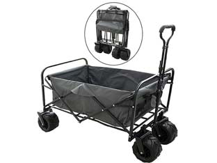 CARRELLO PIEGHEVOLE PORTATILE ESTENDIBILE MULTIUSO  aperto cm.90x60x78/97h.  chiuso cm.62x17x80h.    IL CAMPO