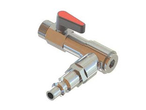 RUBINETTO GIREVOLE A LEVA AIRIR1 PER ASTA BACCHIATORE  attacco 1/4'', kg.0,12    MINELLI