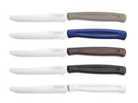 COLTELLO DINAMIK DA TAVOLA LAMA DENTATA- - blu navy, lunghezza lama cm.11 (1065139) - 2 blister KAIMANO