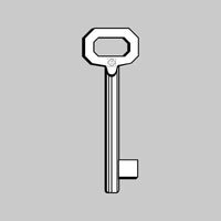 CHIAVE TIPO PATENT ACCIAIO 5012 - PASSEPARTOUT - 5 pezzi- SILCA