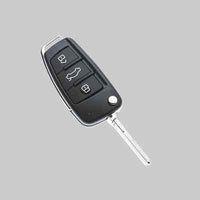 GUSCIO PER CHIAVE AUTO AUDI 'HU66ARS8' 3 Bottoni