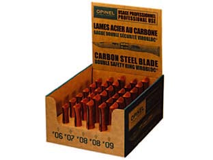 COLTELLI CON ESPOSITORE OPINEL TRADIZIONE 30 PEZZI ASSORTITI  (pz.6xn°06+pz.6x n°07+pz.12x n°08+pz.6x n°09)    OPINEL