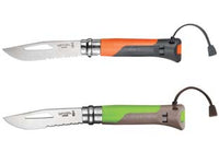 COLTELLO OPINEL 08 OUTODOOR  n°8 lama da cm.85 colore verde/grigio    OPINEL