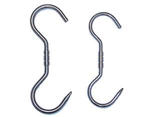 GANCIO INOX DA MACELLAIO GIREVOLE- - ø mm.10x240 - 10 pezzi