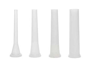 SERIE IMBUTI IN MOPLEN 4 PEZZI CON SFIATO ARIA PER INSACCATRICI- - pz.4 ø mm.10/20/25/35 - 1 confezione REBER