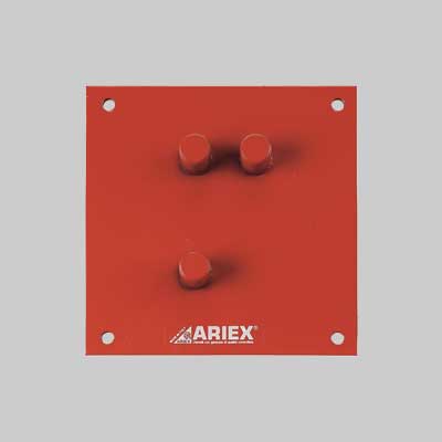 PIASTRA PIEGAFERRO 25x20 cm - Ø max 22 mm - ARIEX