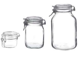 VASO VETRO FIDO ERMETICO- - ø mm.83 ml.125 - 6 pezzi BORMIOLI