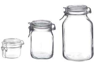 VASO VETRO FIDO ERMETICO- - ø mm.106 ml.1500 - 6 pezzi BORMIOLI