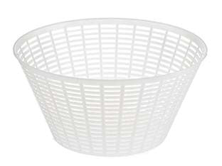 FUSCELLA PER RICOTTA GR.2000 CON BORDO MM.5- - ø superiore cm.20,3 - ø inferiore cm.12x10h. - 25 pezzi