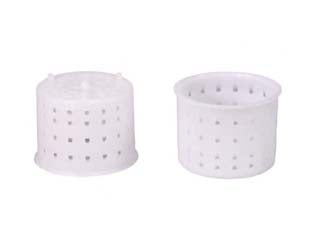 FORMA MONODOSE PER FORMAGGIO CACIOTTA GR.80- - ø superiore cm.5,7 - ø inferiore cm.5,3x4,6h. - 30 pezzi