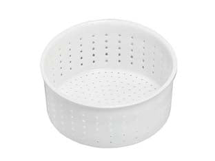 FORMA PER FORMAGGIO CACIOTTA- - gr.1000 - ø sup. cm.14,5 - ø inf. cm.12,8x7,3h. - 10 pezzi