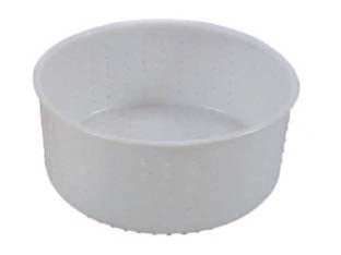 FORMA PER FORMAGGIO CACIOTTA GR.1600- - ø superiore cm.18 - ø inferiore cm.17,2x7,6h. - 6 pezzi