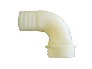 RACCORDO IN PA PORTAGOMMA CURVO 90  °- - M 1 x DnEE ¸ mm.25 1 - 5 pezzi BUCCHI