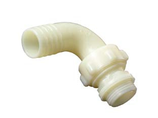 RACCORDO IN PA PORTAGOMMA CURVO A 3 PEZZI- - M 3/4 x ø mm.20 - 10 pezzi BUCCHI