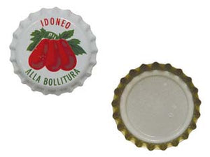 TAPPO A CORONA POMODORO- - ø mm.26,5 - in busta da pz.100 - 80 busta