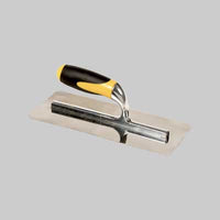 FRATTONE LISCIO INOX C/MANICO GOMMA 28x12 cm - MADE IN ITALY