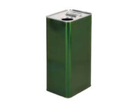 LATTINA PER OLIO RETTANGOLARE LT.5- - lt.5 - cm.15x12x31,5h. (bancale pz.256) - 8 pezzi