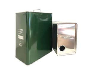 LATTINA PER OLIO RETTANGOLARE LT.10- - lt.10 - cm.23x15,5x30x5h. (bancale pz.112) - 9 pezzi