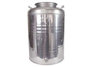 FUSTO INOX PER OLIO GRAFFATO LT.50  ø mm.375x580h.    MAFFEI