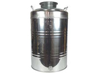 FUSTO INOX PER OLIO GRAFFATO LT.100    BELVIVERE