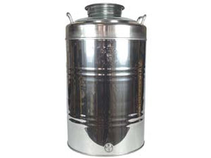 FUSTO INOX PER OLIO GRAFFATO LT.100    BELVIVERE