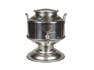 FUSTO INOX PER OLIO SALDATO LT.5 CON BASE    BELVIVERE