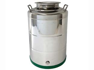FUSTO INOX PER OLIO SALDATO LT.50    BELVIVERE