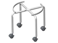 PIEDISTALLO PER FUSTO OLIO CON RUOTE  ø cm.32x31h.  per fusti da lt.30