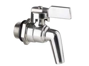 RUBINETTO A LEVA ACCIAIO INOX PER FUSTI E SERBATOI  M 1/2