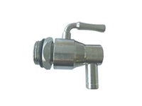 RUBINETTO A LEVA ACCIAIO INOX CON DADO PER FUSTI E SERBATOI  M 3/8