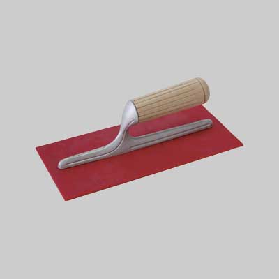 FRATTONE LISCIO MANICO LEGNO CERATO 28x12 cm - MADE IN ITALY